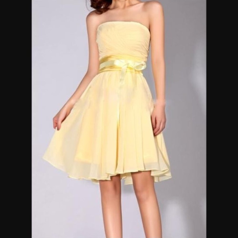 B2 Canary Yellow Dress - Sz 4